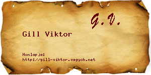 Gill Viktor névjegykártya