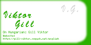 viktor gill business card